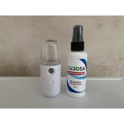 Mini Mist Sanitiser Spray + Sanitiser solution